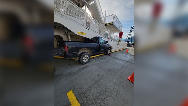 Malfunctioning brakes suspected in B.C. ferry truck crash that delayed Friday sailing